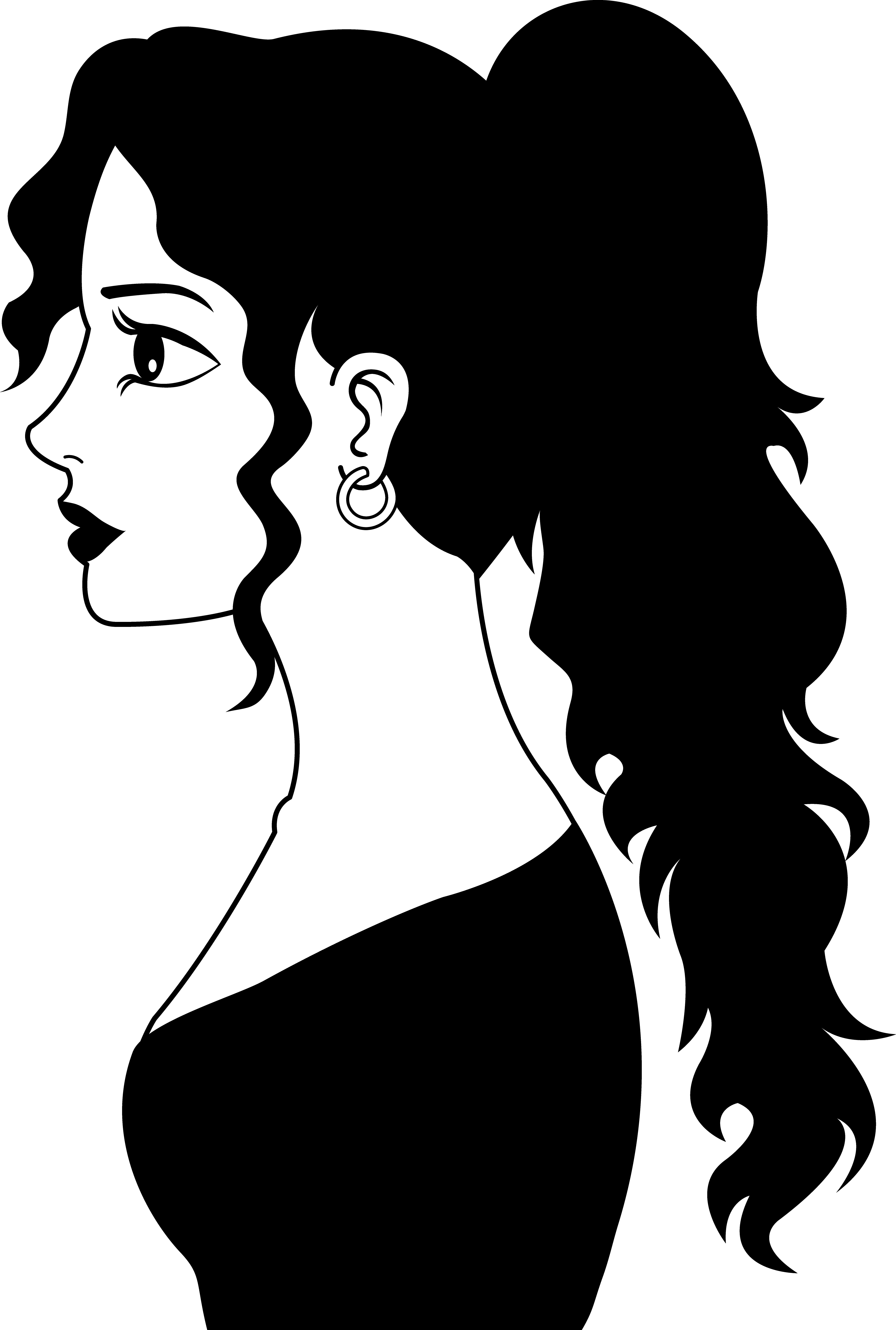 Woman Clip Art Black And White | Clipart library - Free Clipart Images