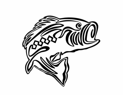 Fish Line Drawing - Clipart library