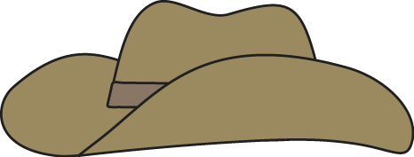 Brown Cowboy Hat Clip Art - Brown Cowboy Hat Image