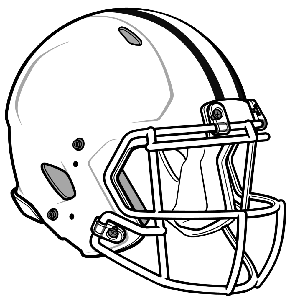 How To Draw A Football Helmet 