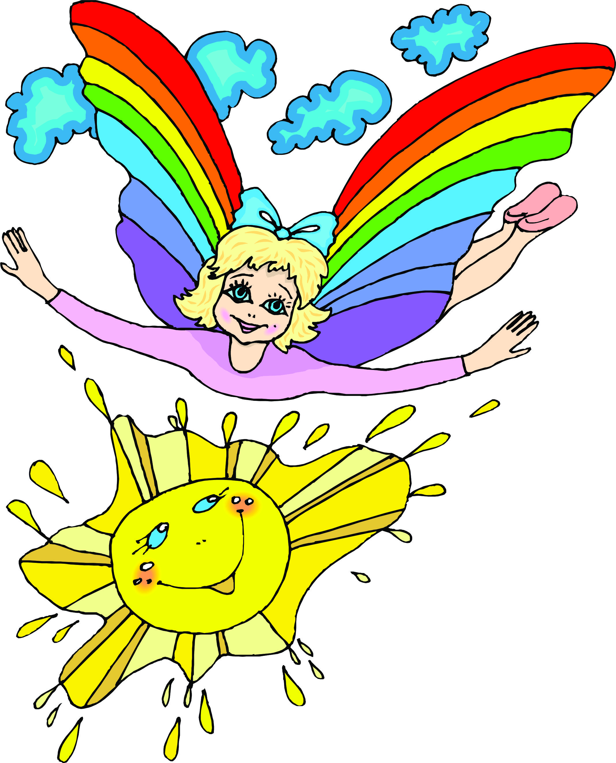 rainbow unicorn clipart - photo #38