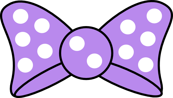 Minnie Purple Bow clip art - vector clip art online, royalty free 