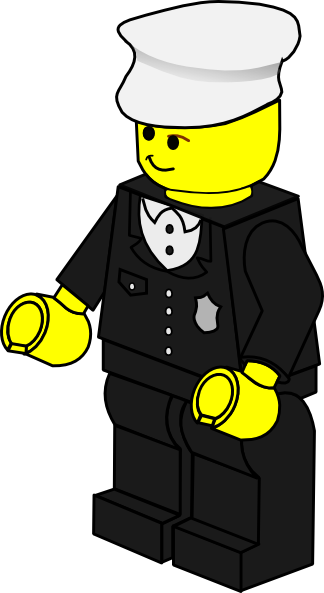 Lego Town Policeman clip art Free Vector 