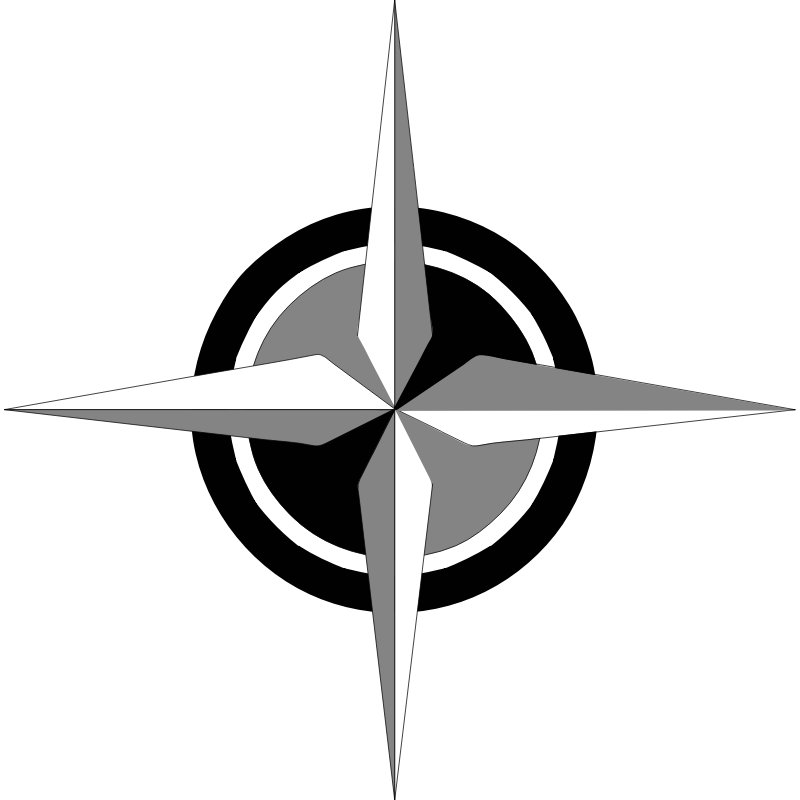 Clipart - compass rose 1