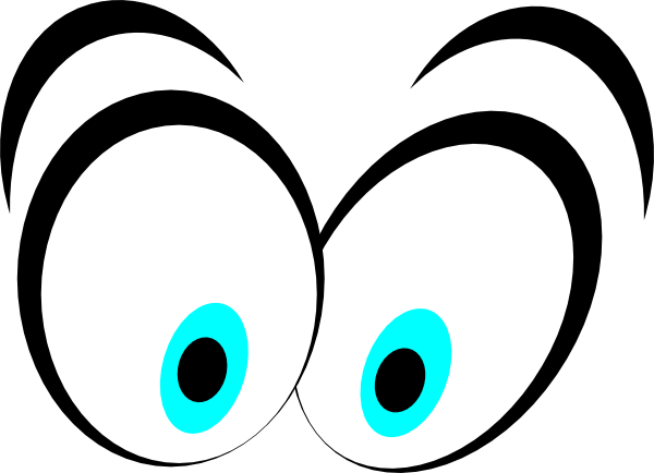 Animated Blue Cartoon Eyes clip art - vector clip art online 