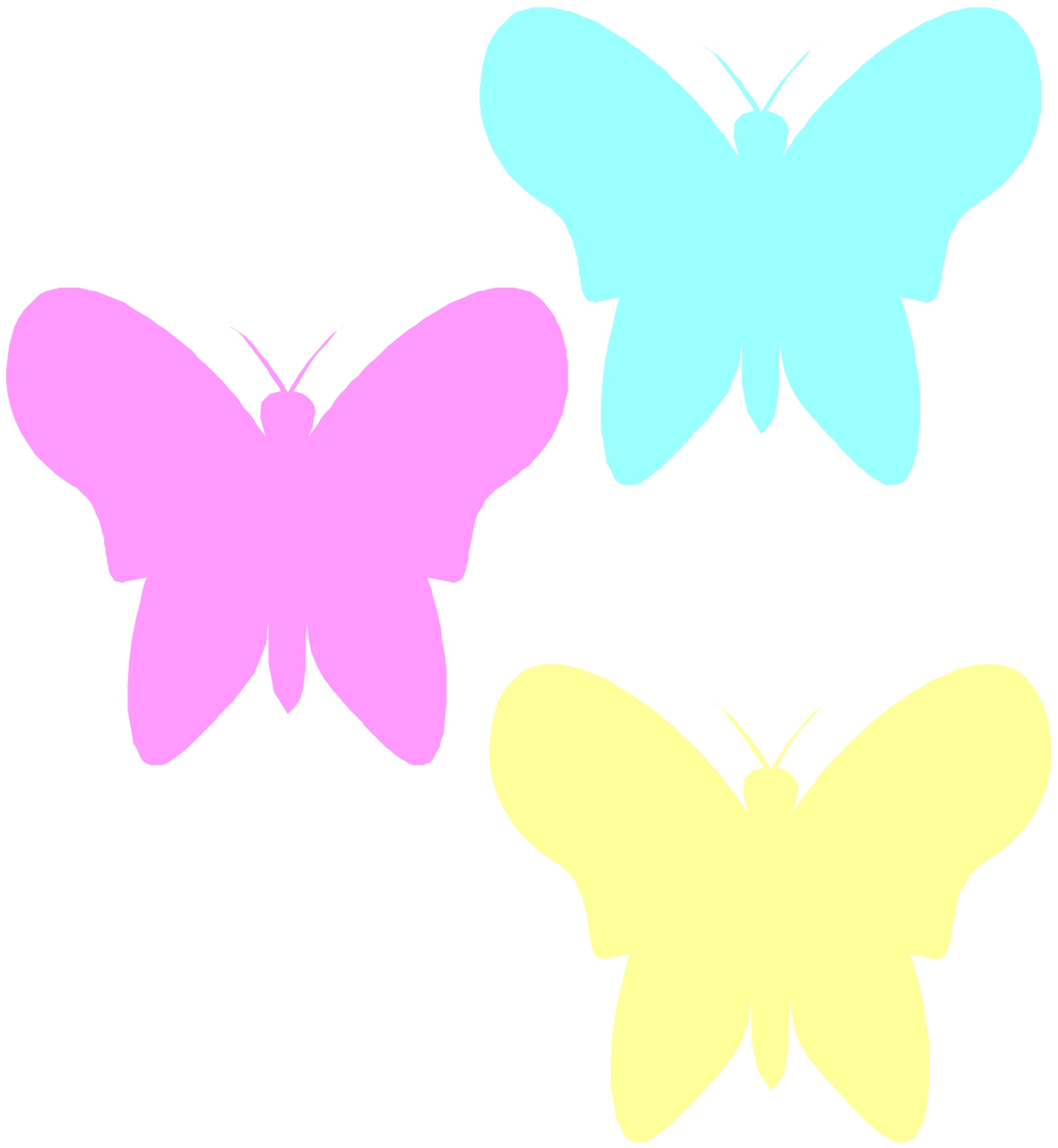 Cartoon Butterflies - Clipart library