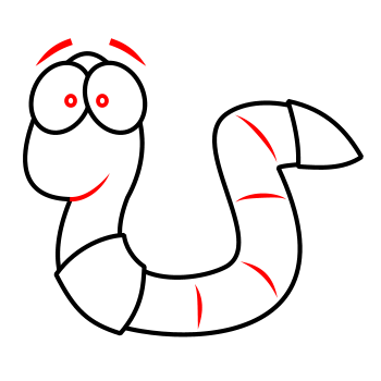 worm cartoon drawing - Clip Art Library