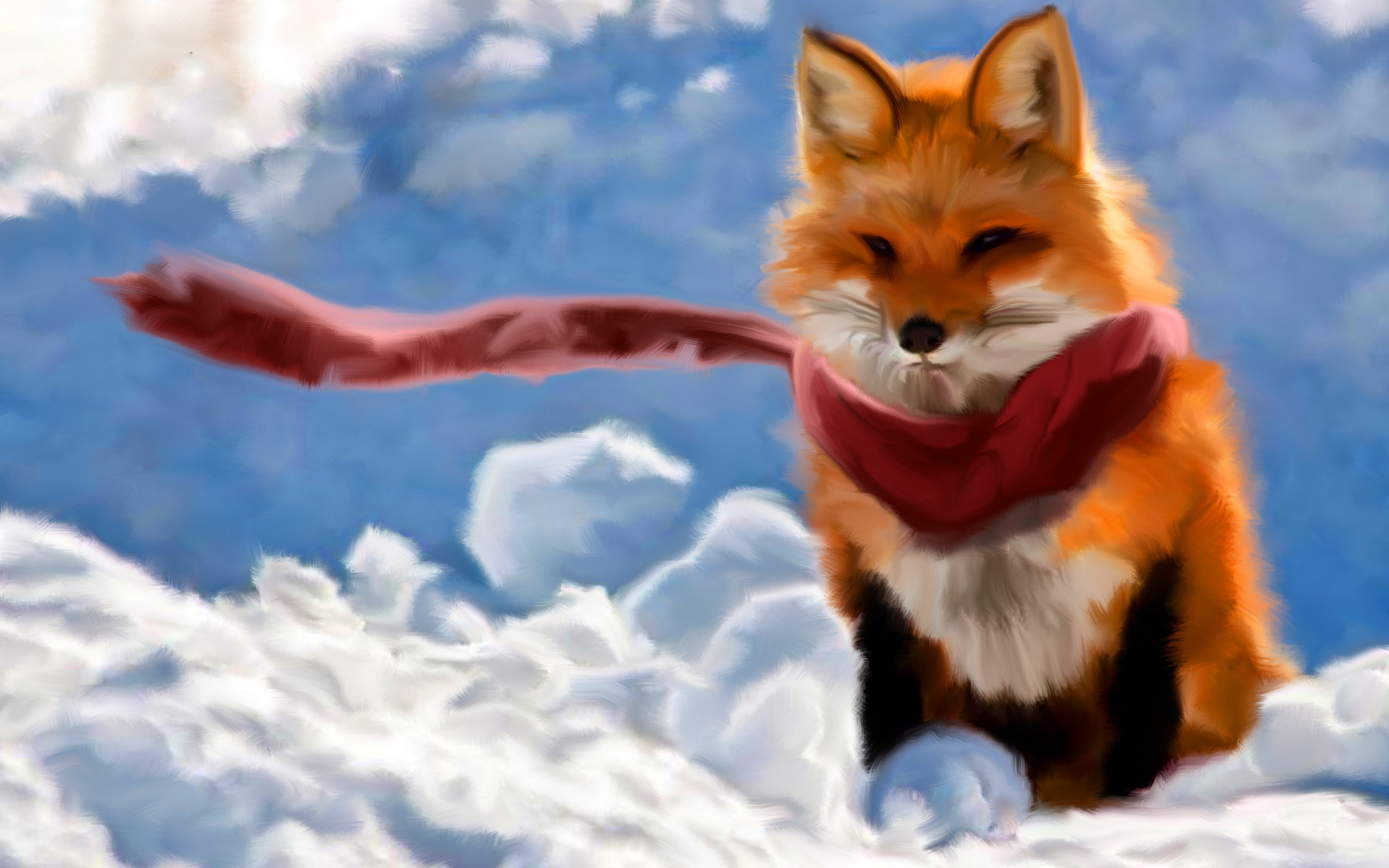 Red fox paint #6912894