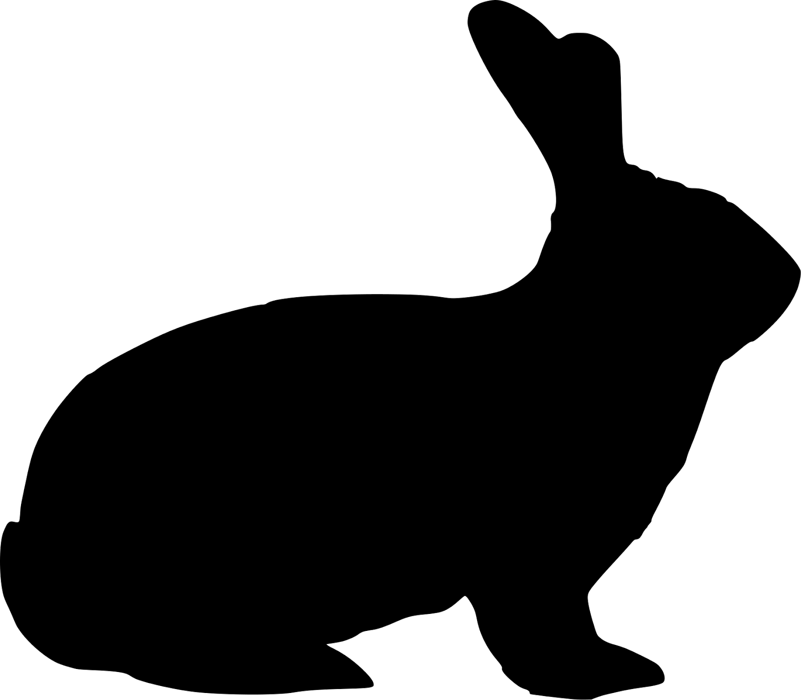 standing bunny silhouette