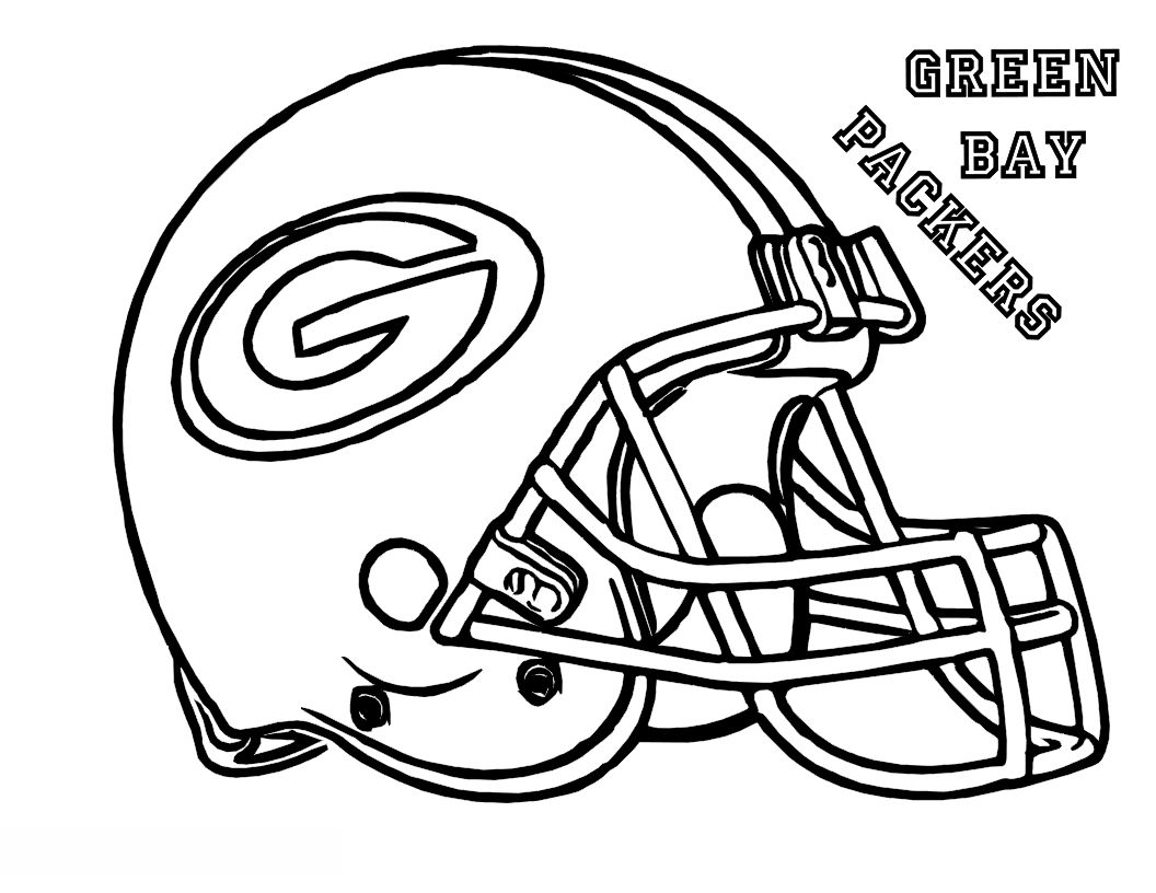 how to draw GREEN BAY PACKERS helmet - Kids Pages for free 