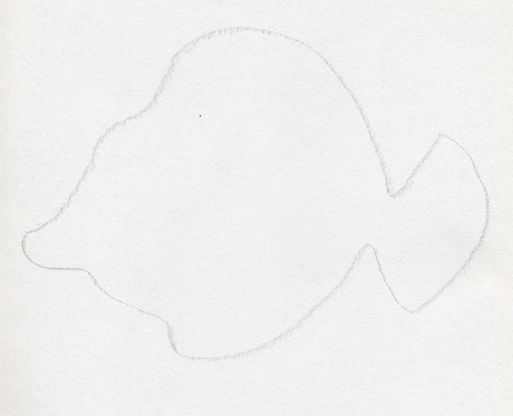 Original Cartoon Fish Drawing