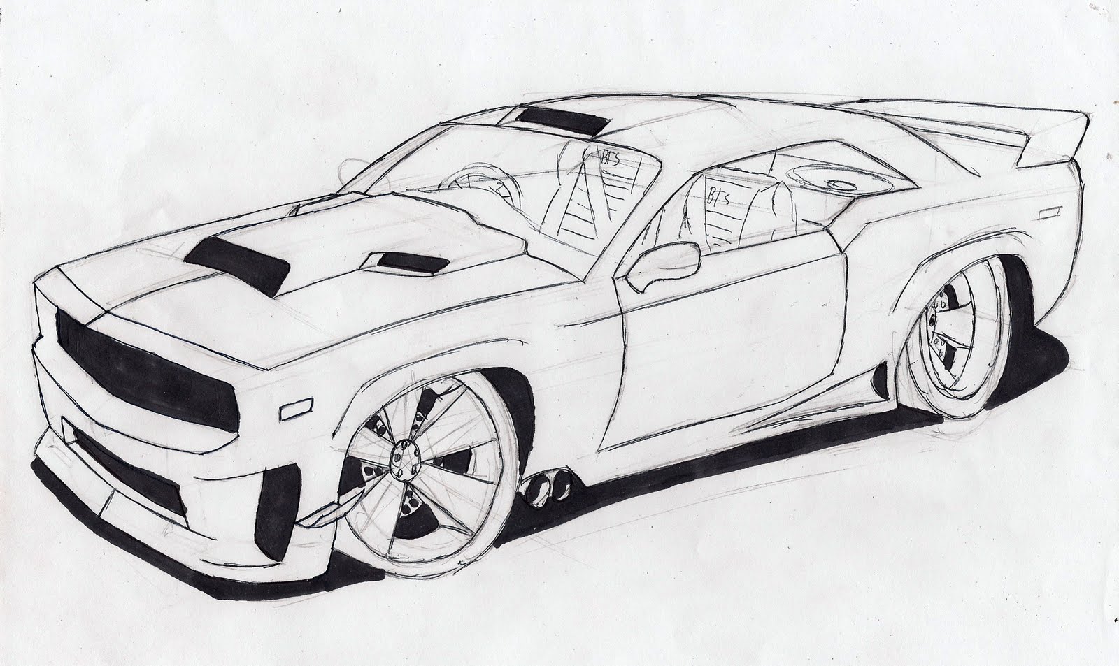 3d Drawings Of Cars - Gallery
