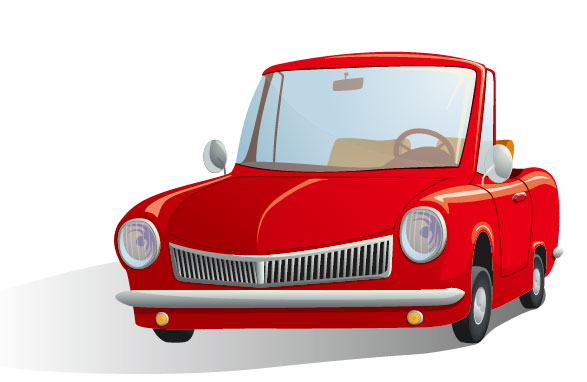 Cute cartoon car 03 free vector - Vector Car free download