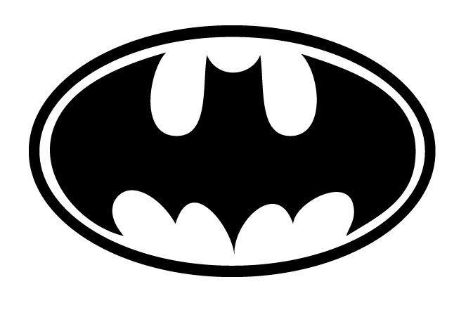 Pics For  Black And White Batman Logo