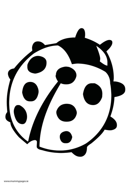 Free coloring pages of ladybird