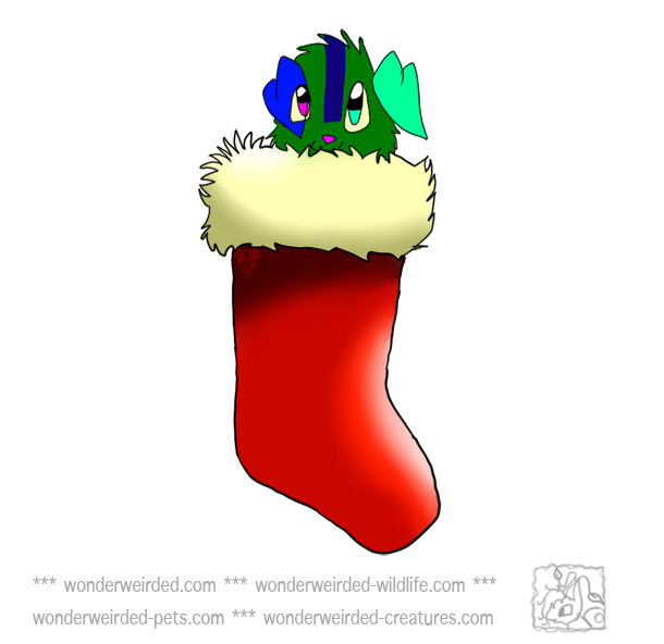 Cartoon Dog Christmas Stocking Clipart,Echo