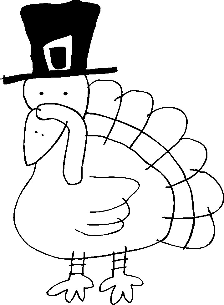turkey feather Colouring Pages