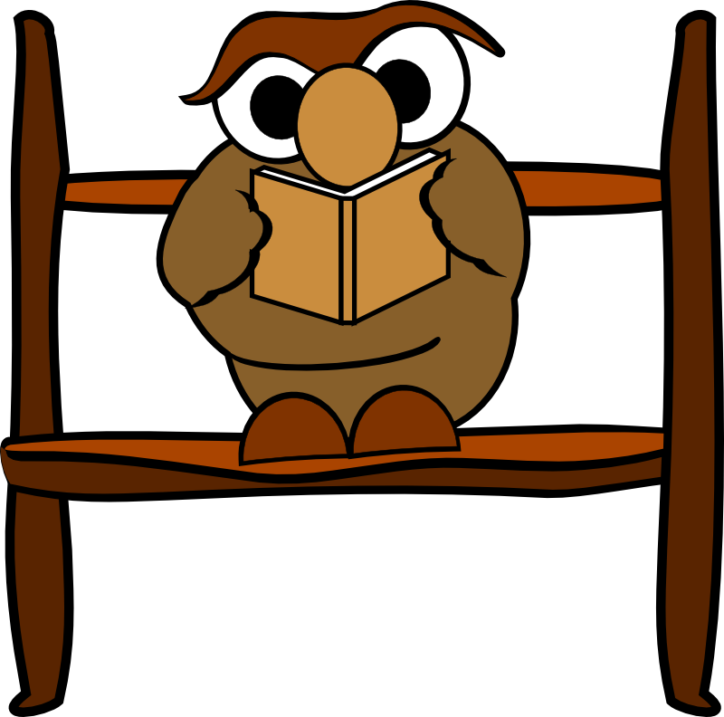 Clipart - Reading owl
