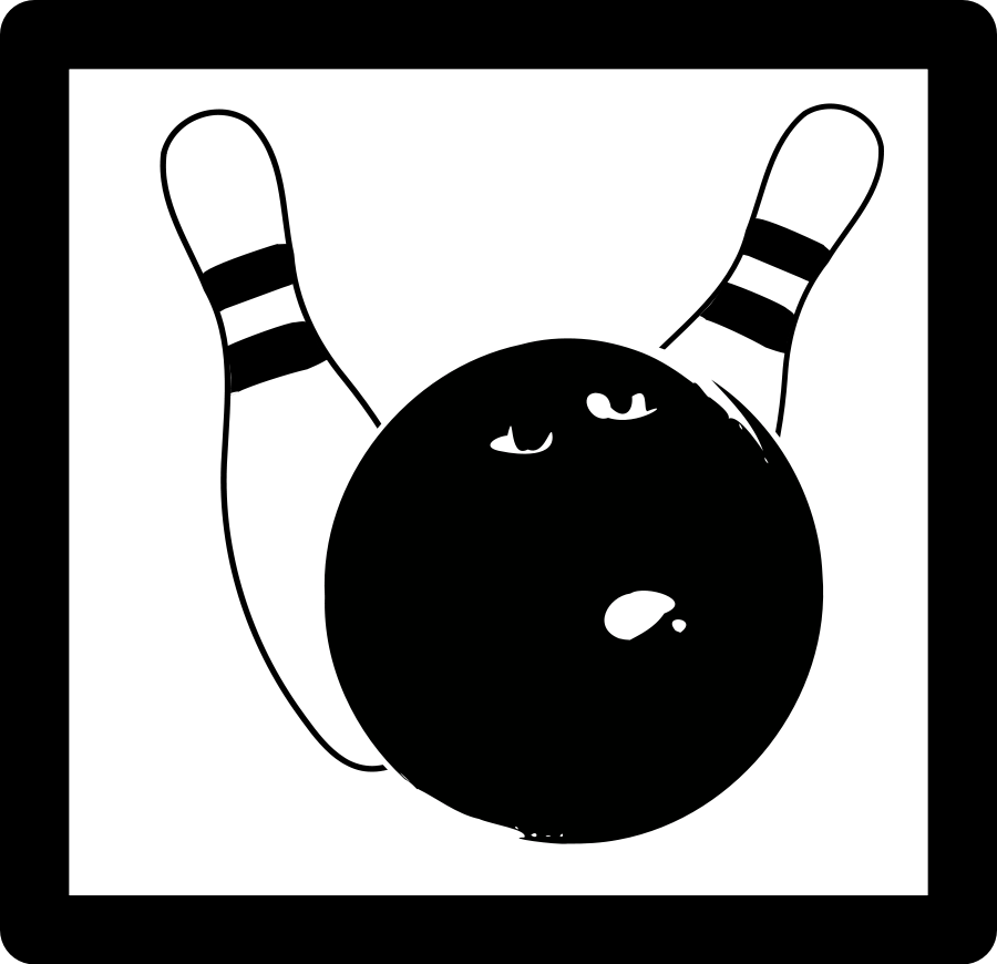 Bowling Icon Clipart, vector clip art online, royalty free design 