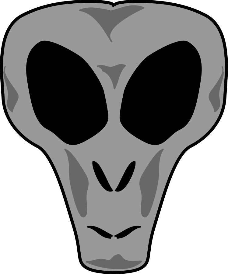 Alien Head SVG Vector file, vector clip art svg file