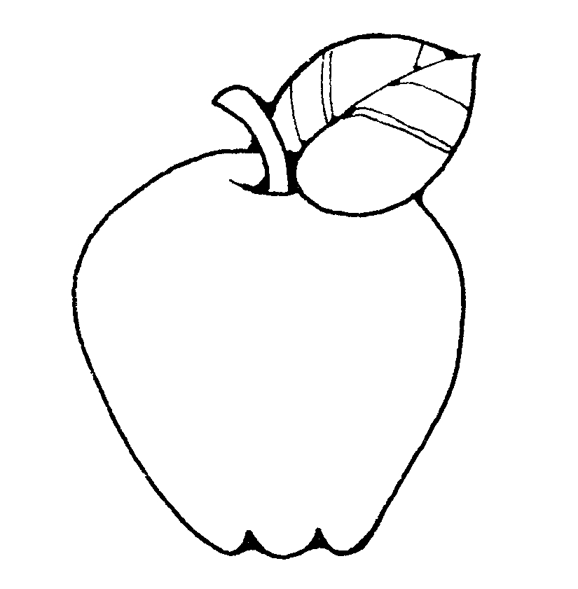 Black And White Fruit Clipart