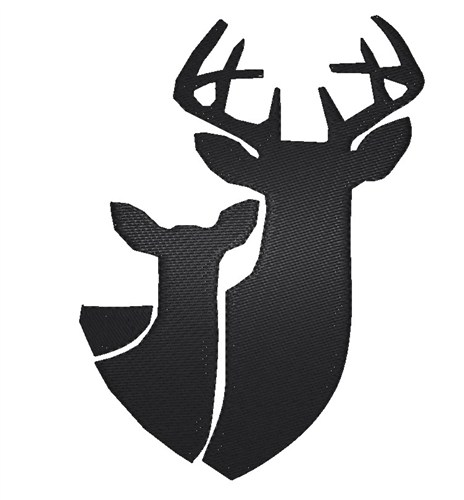 Animals Embroidery Design: Deer Silhouette from King Graphics