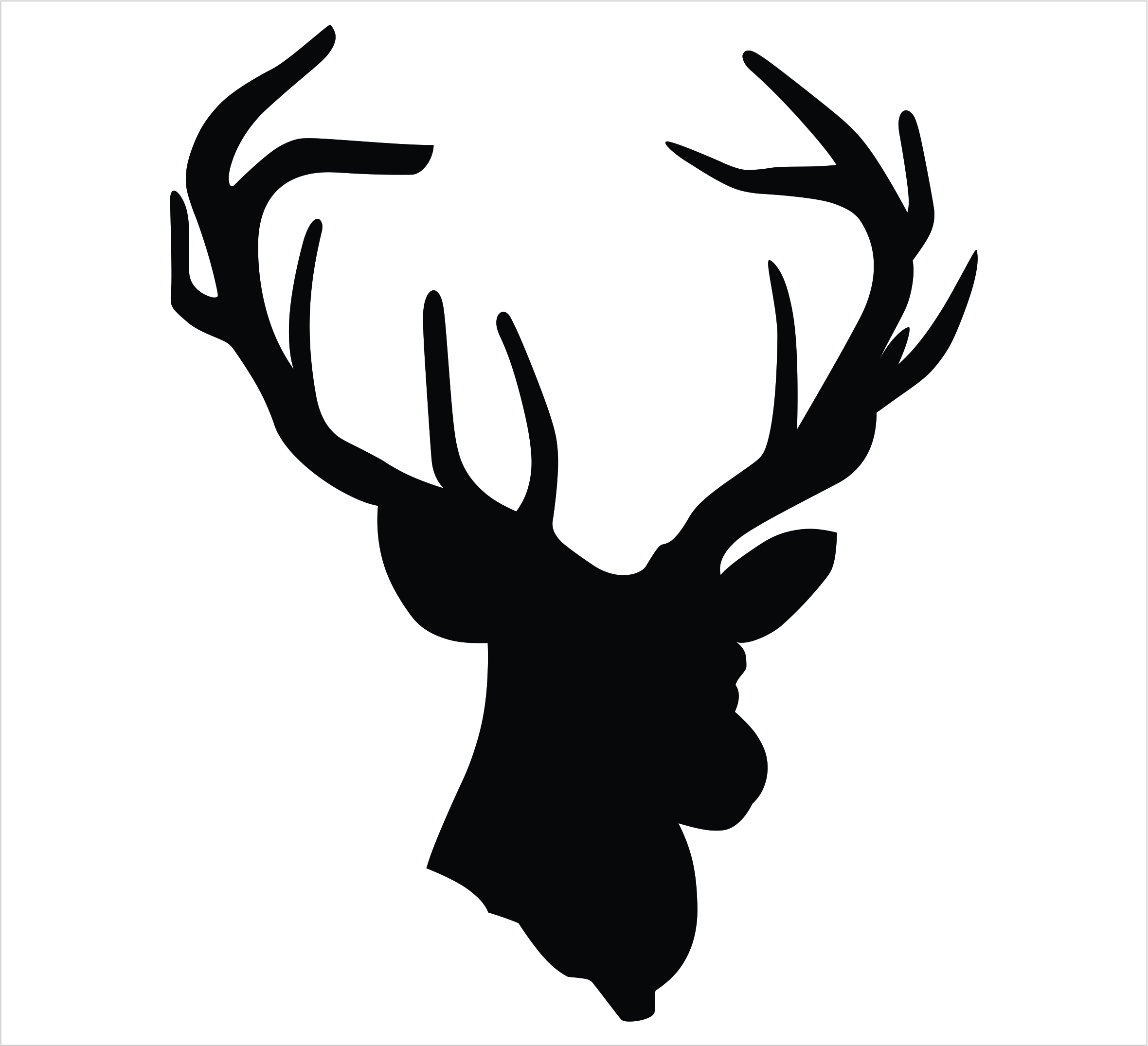 Free Deer Silhouette Svg Download Free Clip Art Free Clip Art On Clipart Library