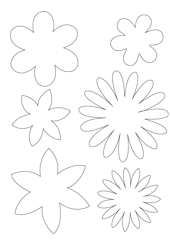 flowers shapes | DIY Flower Templates | Clipart library