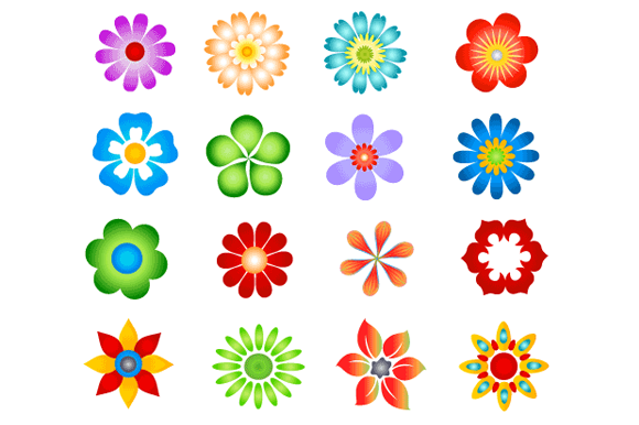 Graphstock | Colorful vector flowers