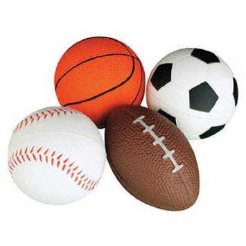 : Relaxable Balls (Foam Sports Balls, 1 dz): Toys  Games