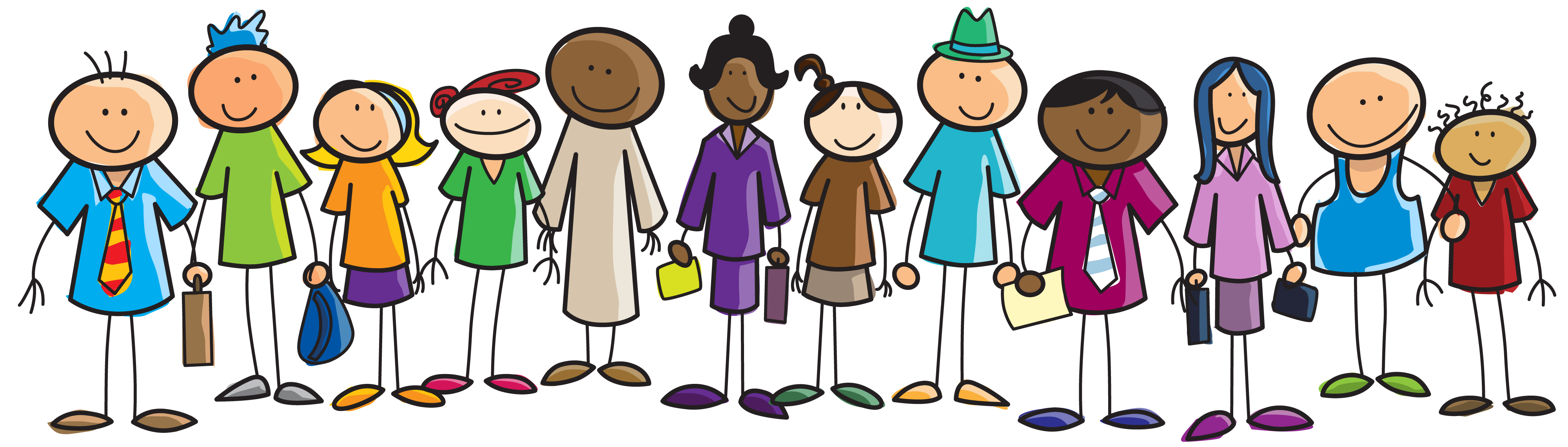 Cartoon People In Line - Clipart library
