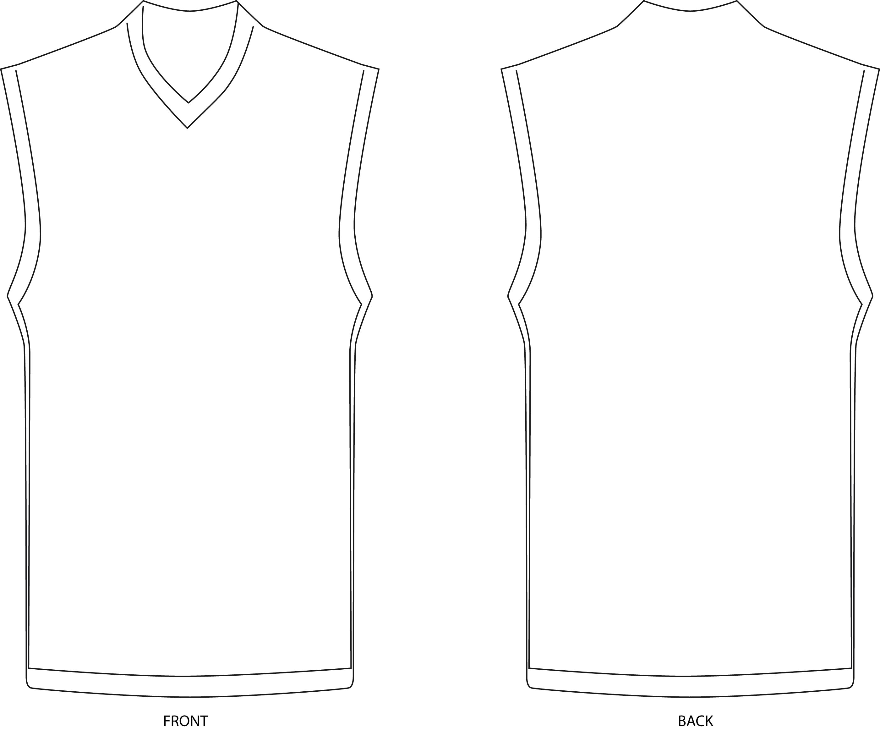 plain basketball jersey template