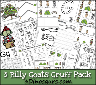 3 Dinosaurs - 3 Billy Goats Gruff Pack