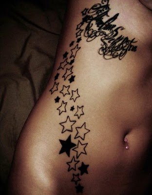 very popular design tattoos: stars tattoos ideal