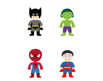 Popular items for superhero clip art 