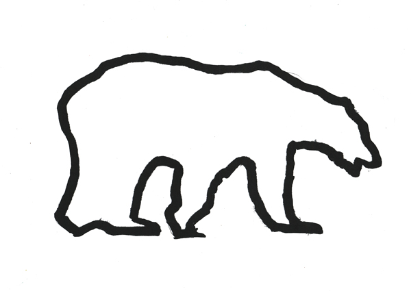 Outline Of Bear - Clipart library
