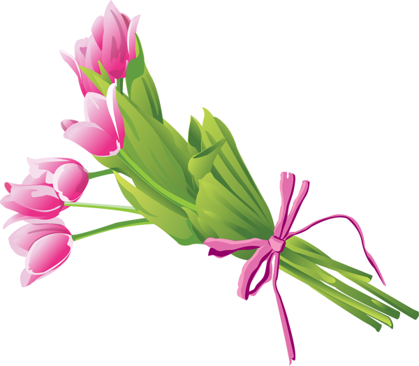 Bouquet of Tulips - Clipart library - Clipart library