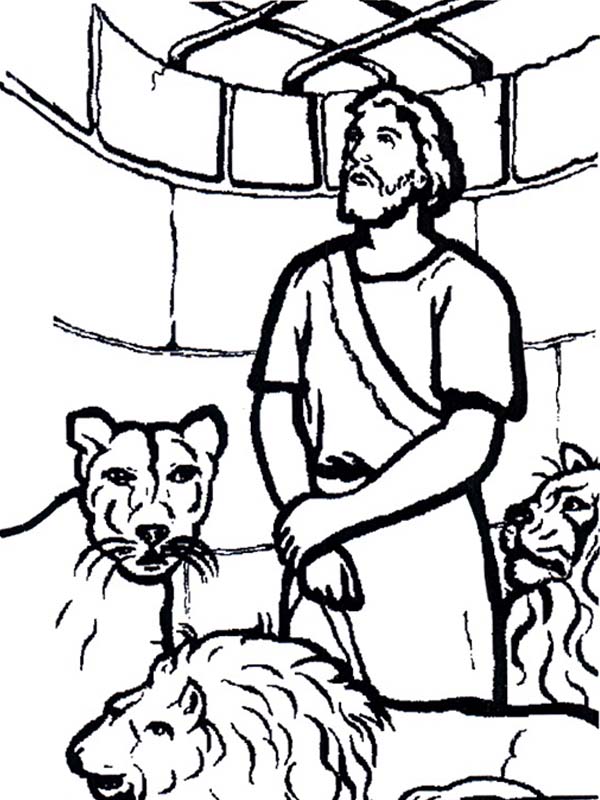 lion cage Colouring Pages
