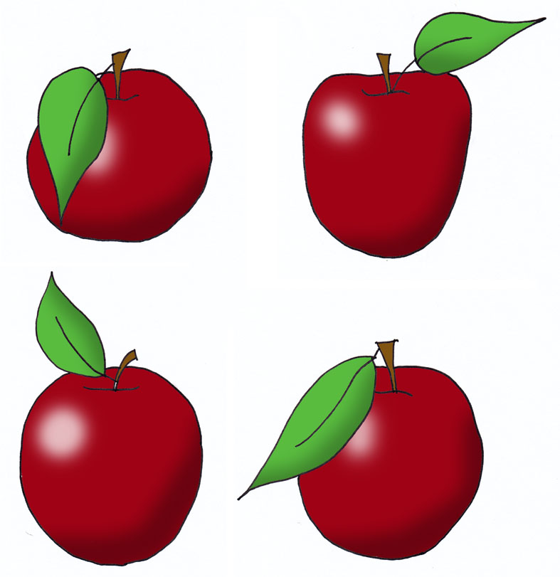 apple leaf clip art - photo #19