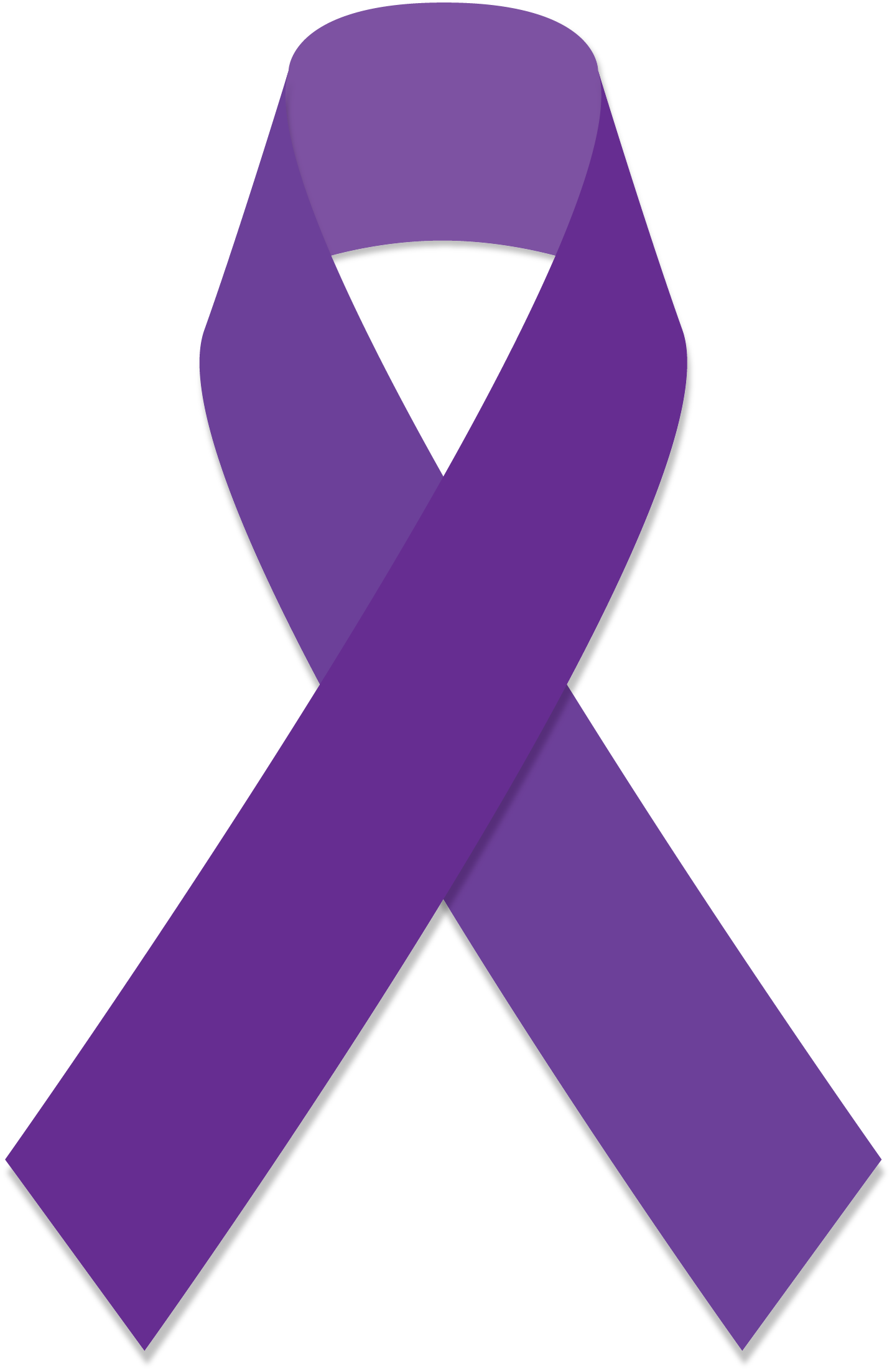 Purple Cancer Ribbon Clip Art 