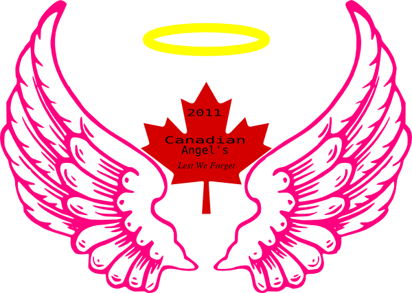 Canadian Wing Angel Halo clip art - vector clip art online 