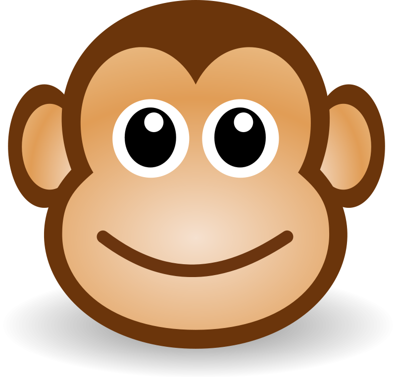 Pix For  Cute Monkey Face Drawing