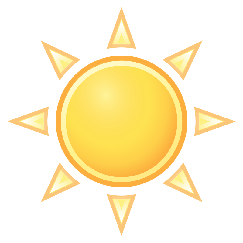 kurzfristig clipart sun