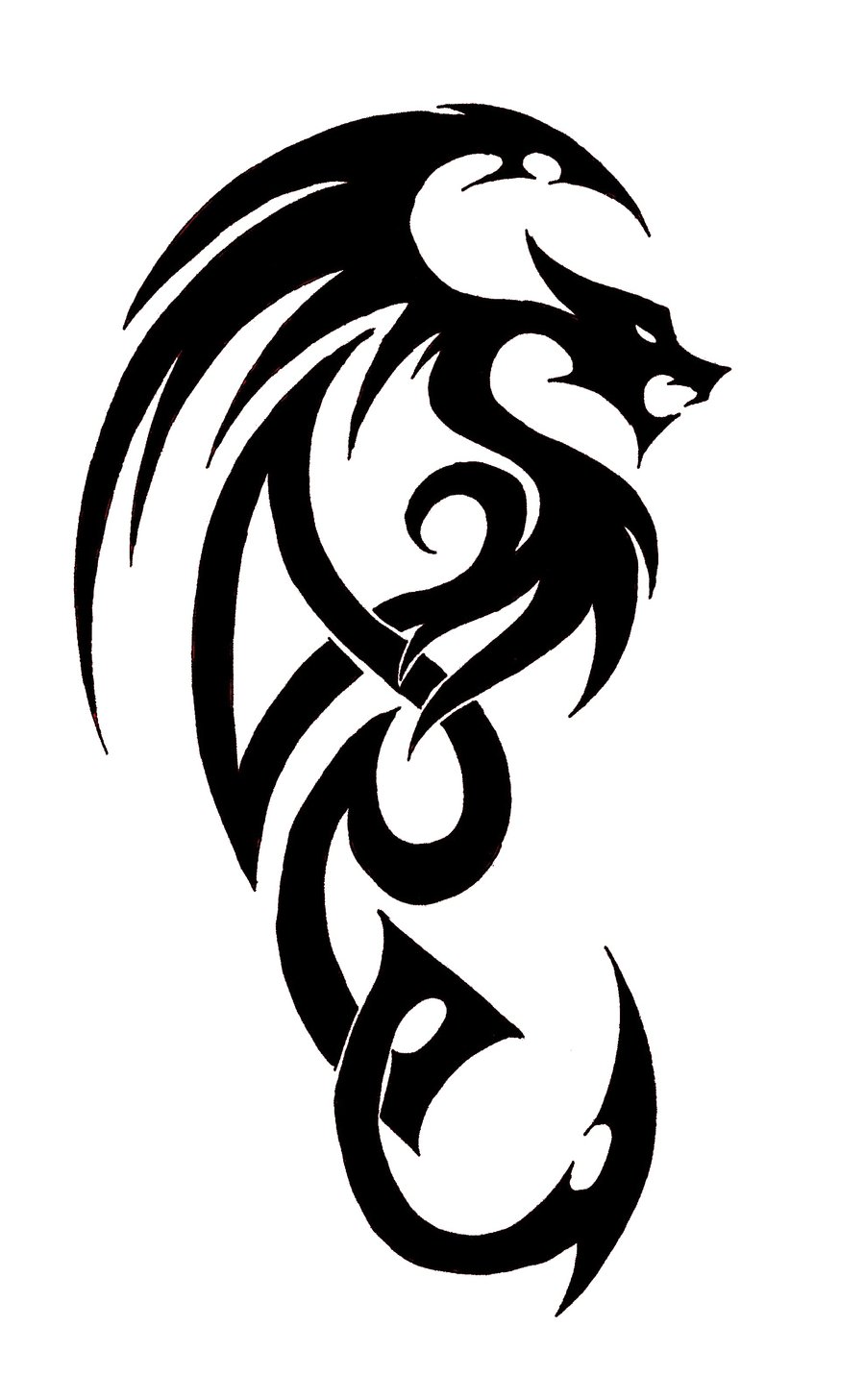 drawing of tattoos easy dragon Clip Art Library
