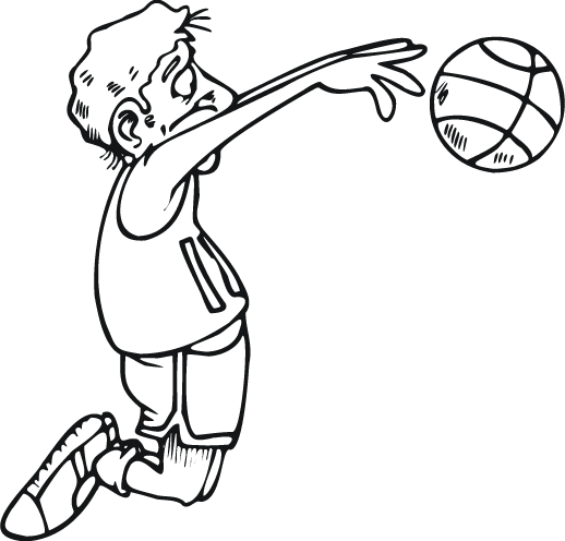 free printable basketball coloring pages kids | Coloring Pages For 