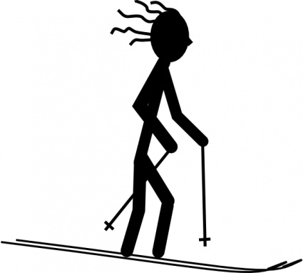 Skier Silhouette clip art - Download free Other vectors
