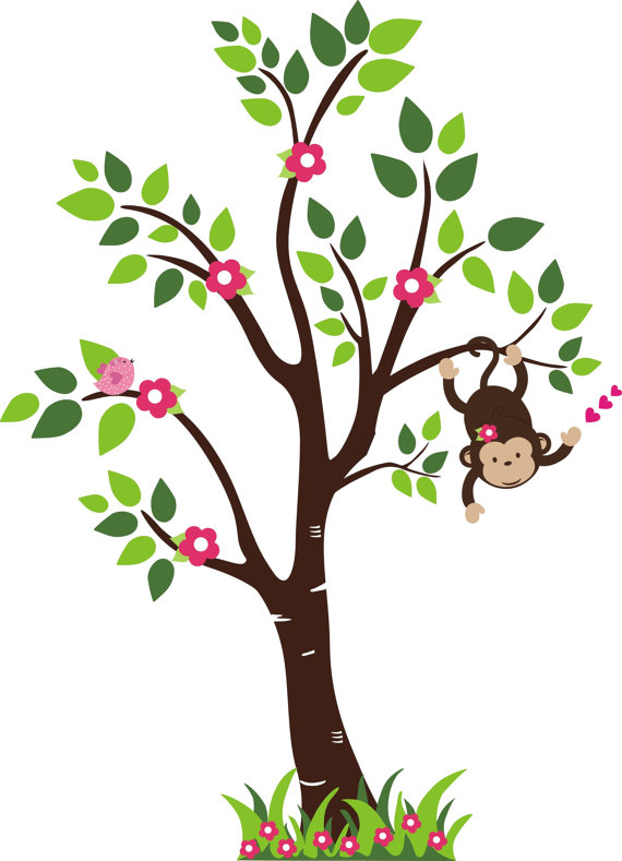 clipart monkey hanging tree - photo #10