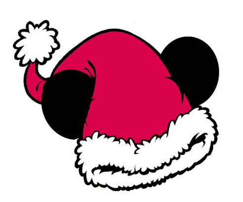 Printable Disney Mickey Mouse Santa Hat Ears Picture - ClipArt 
