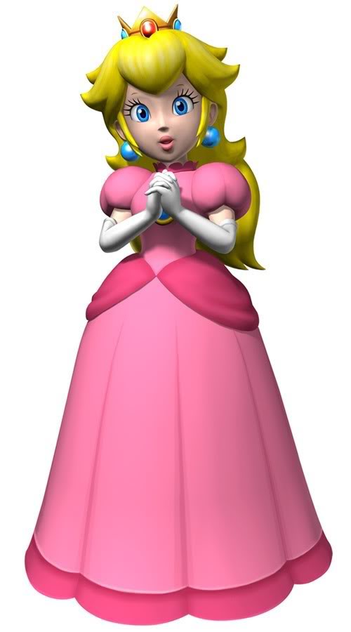 Nsmb Princess Peach image - vector clip art online, royalty free 
