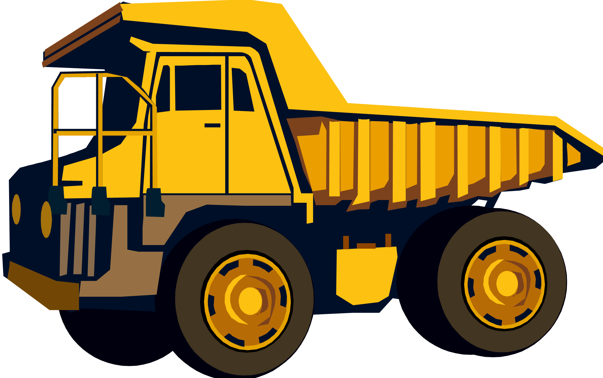 Clip Arts Related To : dump truck silhouette. 